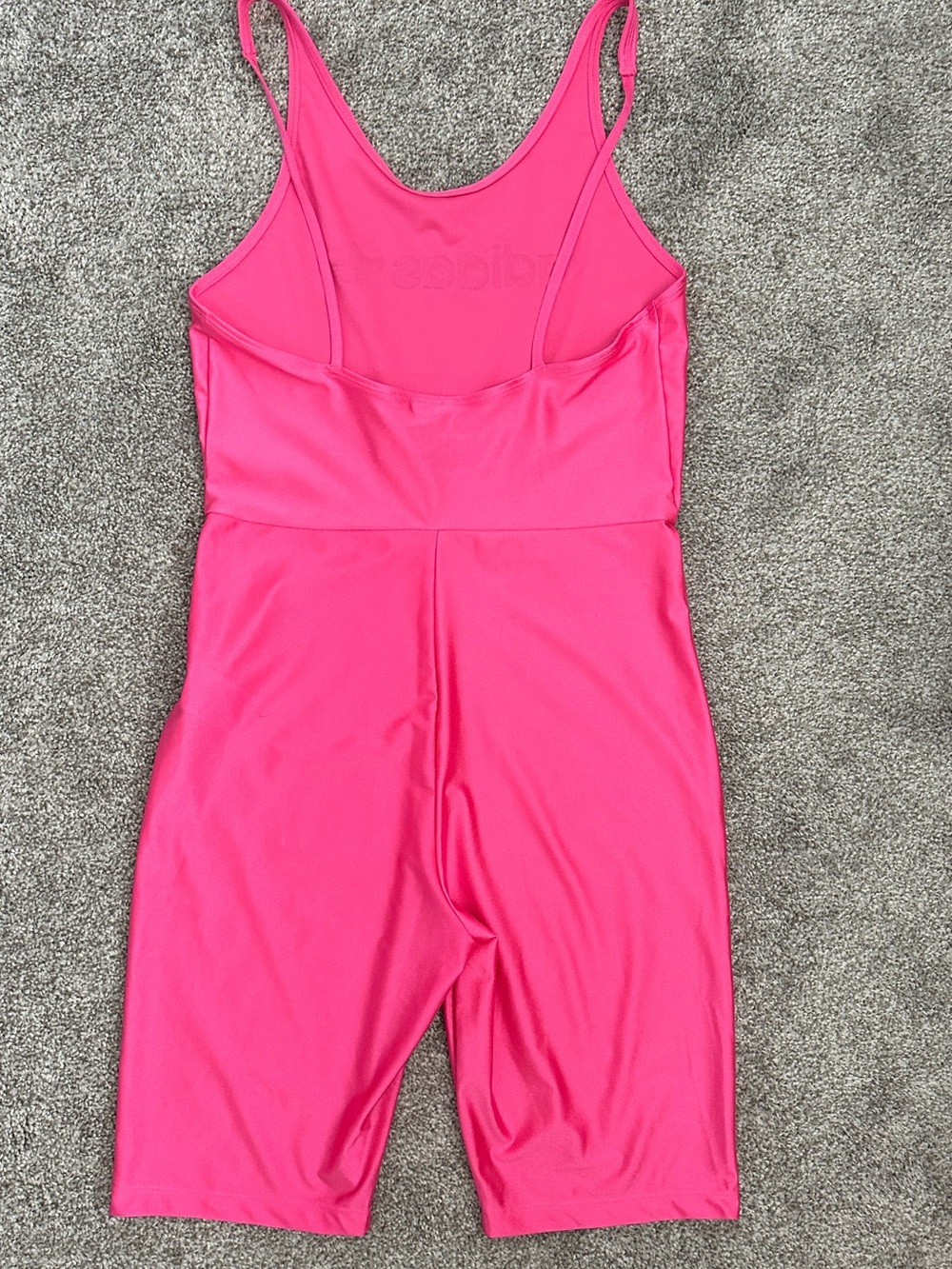 Adidas Originals Trefoil Pink and Mint Romper Bike Short Logo Unitard Sz M EUC - Picture 3 of 10